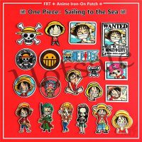 【hot sale】 ℗ B15 ☸ One Piece：Sailing To The Sea Series 01 - Anime Iron-On Patch ☸ 1Pc Luffy / Chopper / Zoro / Nami / Robin / Law DIY Sew on Iron on Badges Patches