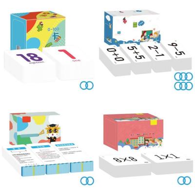 Math Learning Cards Elementary School Mathematics Toys Kid’s Addition Subtraction Multiplication and Division Flash Card useful