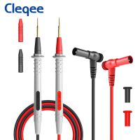 Cleqee ชุดตัวทดสอบ Probe Multimeter 1506 4มม. ปลั๊ก1มม. สายทดสอบเข็มสำหรับฝังเข็มสำหรับ10a ตัวทดสอบไฟฟ้า1000V