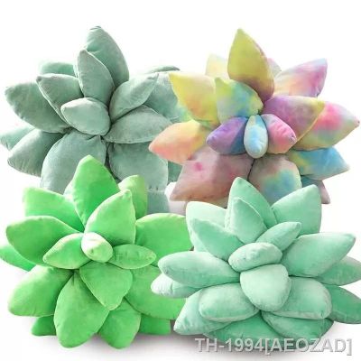 ♝✖ AEOZAD 25/45cm lifelike suculentas plantas brinquedos de pelúcia boneca macia recheado verde vasos flores almofada cadeira para meninas caçoa o presente