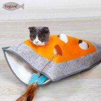 [COD] scratching and hiding toy kitten winter sleeping warm bag with ringing paper to play consume energy pet supplies