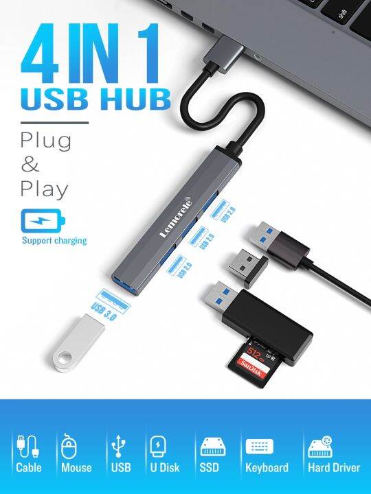 lemorele-usb-hub-usb3-0-4-port-a-hub-splitter-laptop-accessories-macbook