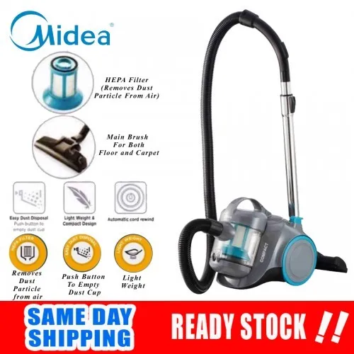 Midea Bagless Vacuum Cleaner MVCV12K Vacuum Cleaner with HEPA Filter
