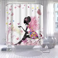 【CW】♞▪  Shower Curtains Curtain Polyester Bathtub With Hooks