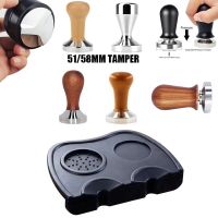 3 Angle Coffee Tamper 51mm 53mm 58mm 304 Stainless Steel  Flat Coffee Tampers Tools With Double Coffee Mat Milk Pitcher Drawstring Bags