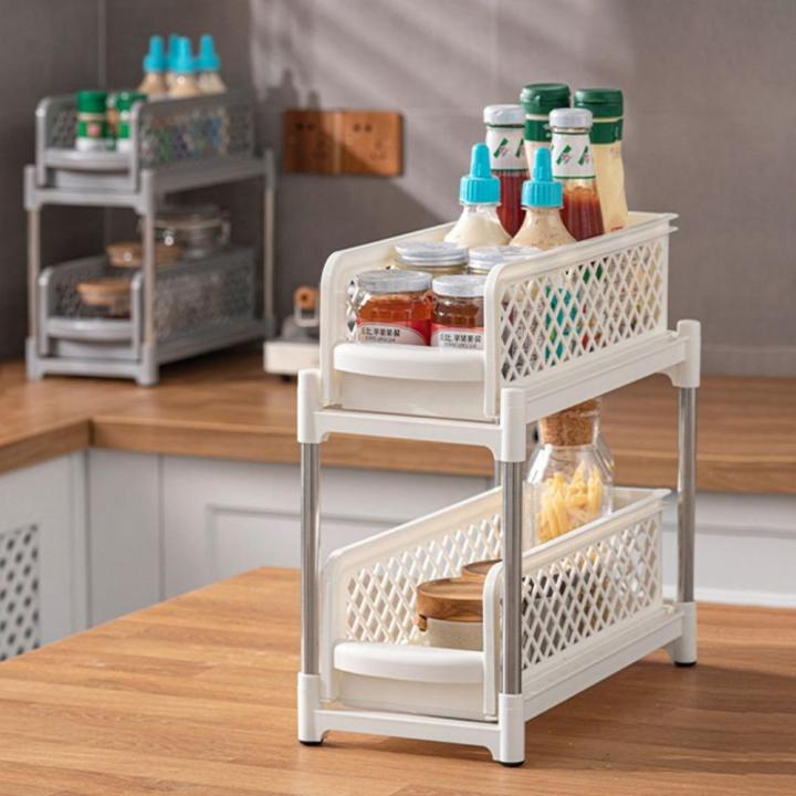 XIEGK Portable 1 pcs Kitchen Organizer for Countertop,Desktop Spacing