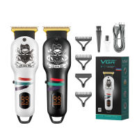 WholesaleVGR V-971 Beard Trimmer ตัดผม Clipper ไร้สาย Professional ชาร์จผม Trimmer สำหรับผู้ชายเตาผิงและเตาอุปกรณ์เสริมจัดส่งฟรี