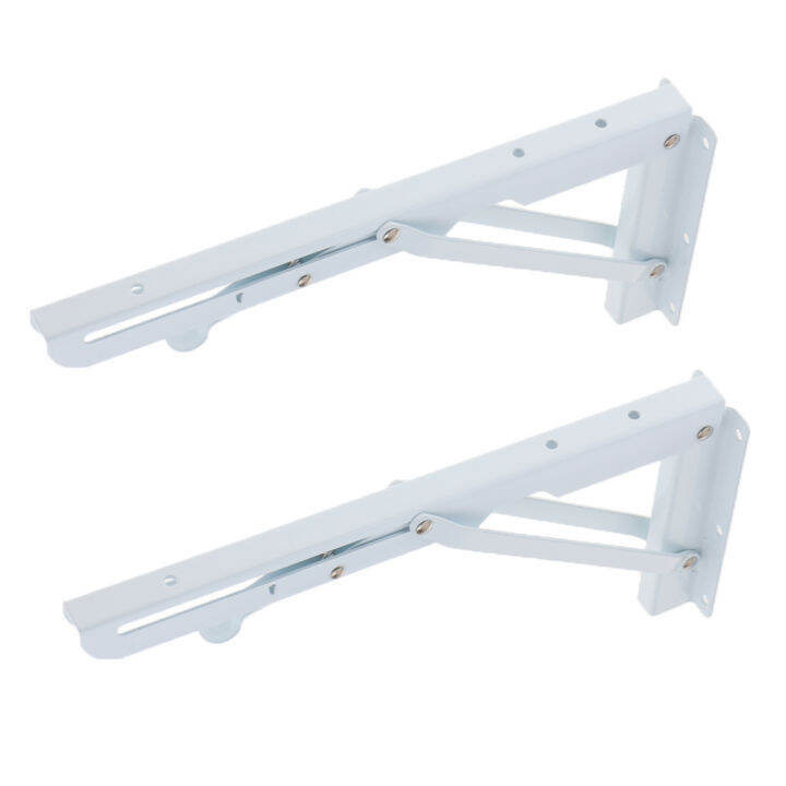 LazaraHome Coated Shelf Wall L Shaped Bracket Foldable Supporter