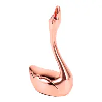 Swan Ring Holder Creative Nordic Jewelry Holder Desktop Business Card Holder Metal Message Holder Ornaments