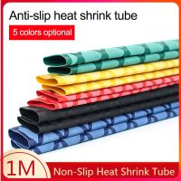 All sizes Non-slip heat shrink tube for fishing rod electrical insulation DIY 5 colors 1M Waterproof Racket Handle Grip Cable Management