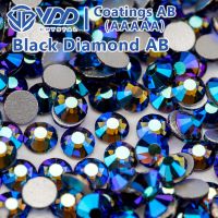 VDD SS4-SS30 Black Diamond AB Top Quality Glass Rhinestones Crystals Glitter Strass Flatback Stone For Nail Art Craft Decoration