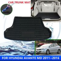 สำหรับ Hyundai Avante MD 2011 ~ 2016 2013 2015 I35 Elantra แผ่นหุ้มกันรอยฝาหน้าฝาหลังกระโปรงรถดินสอเขียนขอบตากันน้ำป้องกันการเปรอะเปื้อนเสื่ออุปกรณ์เสริม