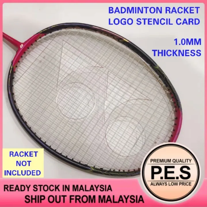 【PES】BADMINTON RACKET LOGO CARD / STENCIL CARD YONEX / LINING