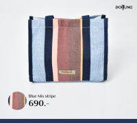 DoiTung TOTE BAG S (STD) Blue Mix stripe 19x24x20 cm.