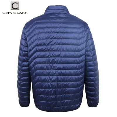 ZZOOI CITY CLASS Autumn Men Duck Down Jacket UltraLight Windproof Super Warm Casual Jacket Blue Mens Quilted Coat Hot Overcoats 1735