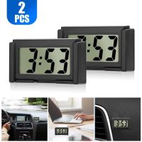 ☜◆❏ 2pcs Car Dashboard Digital Clock Large Screen Digital Display Electronic Watch Clock With Adhesive Support