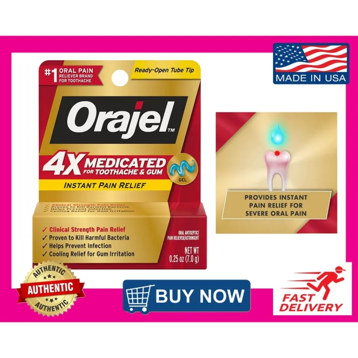 Orajel Medicated for Toothache and Gum Irritation Instant Pain Relief