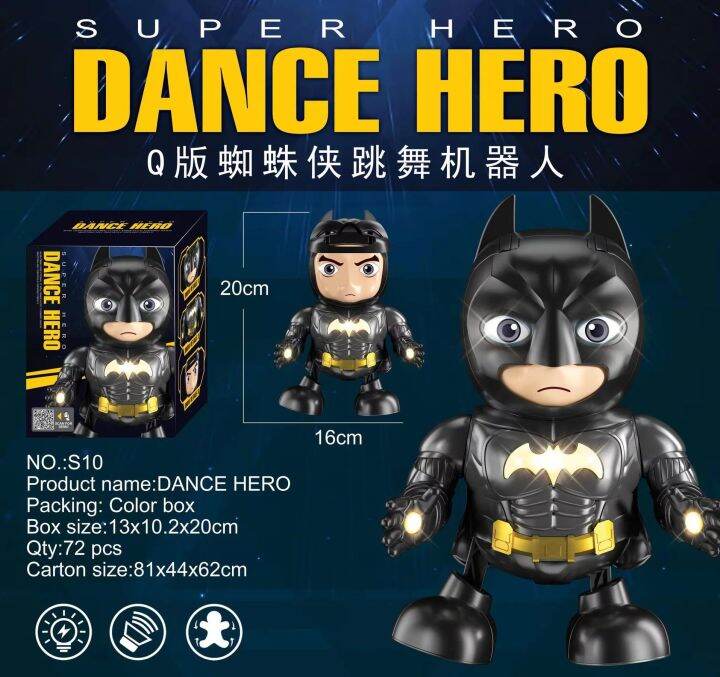 Ready Stock Super Hero Marvel Dancing Music Toy Ironman Batman Spiderman  Bumblebee Hulk Captain America Original Factory | Lazada