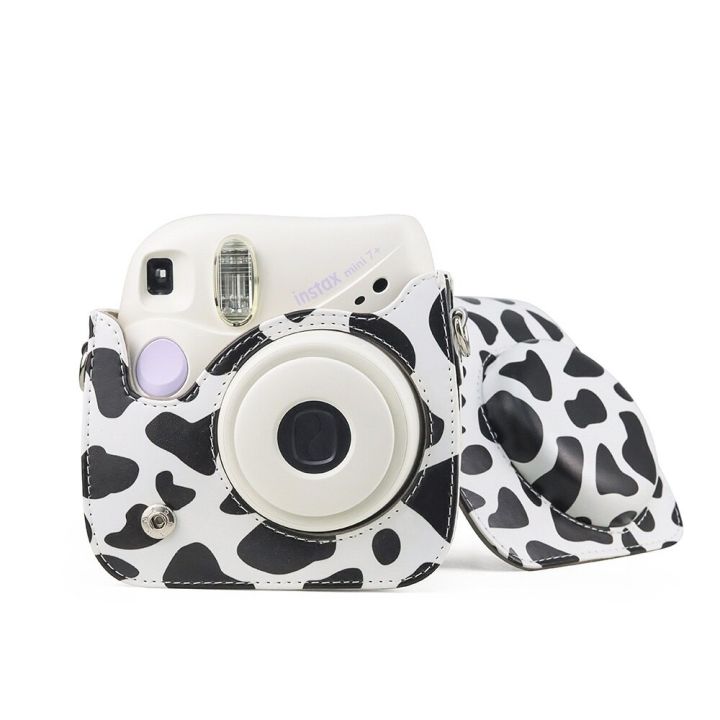 สำหรับ-fujifilm-instax-mini-7-7s-7c-กล้องกระเป๋าหนังวัวกันฝุ่น-pu-ปกป้องพื้นผิวทันทีฟิล์มแบบย้อนยุคหนัง