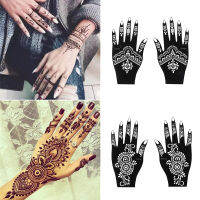 ใหม่แฟชั่น Henna Tattoo Stencil รอยสักมือชั่วคราว DIY Body Art สติกเกอร์แม่แบบอินเดียงานแต่งงานภาพวาด Kit Tools-BIANO