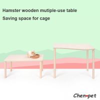 Natural Wooden Table For Small Pet Cage Hamster Wooden Toy Saving Space Of Small Animal Cage Chinchillas Supplies