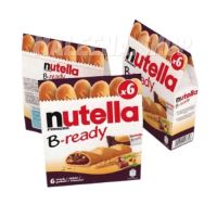 s10 Nutella B-readyขนมนูเทลล่า ขนมนูเทลล่าบี นูเทลาบีเรดดี้ (ขนาดกล่อง 6 ชิ้น) ขนมชอคโกแลต ขนมช็อกโกแลต nutellaแท้นำเข้า100%