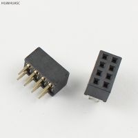 20pcs 2mm 2.0mm Pitch 2x4 8 Pin Female Double Row Straight 180 Degree Header Strip Socket Connector