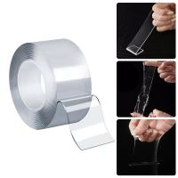 ✳▨ Nano Tape Double Sided Tape Transparent No Trace Reusable Waterproof Adhesive Tape Multi Purpose Home Tape DIY Blowing Bubble