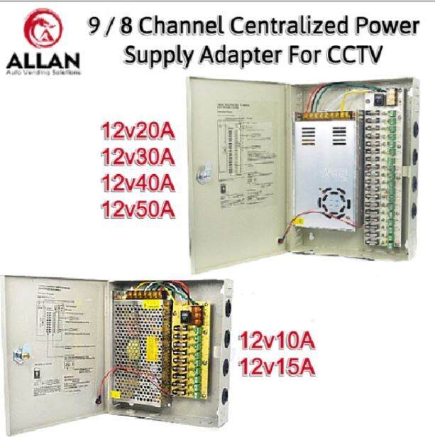 Allan PSU 9/18 Channel 12V 10A/15A/20A/30A/40A/50A DC Centralized Power