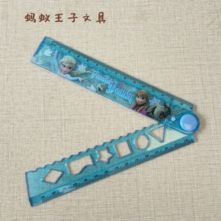 Elsa Princess ruler Frozen Aisha ruler girls multifunctional folding ...