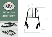 Rear Rack แร็คหลัง แร็คท้าย ตะแกรงท้าย ตะแกรงหลัง HONDA ZOOMER-Xเหล็กหนา 3 มม. แข็งแรง ตะแกรงหลัง ขนาด กว้าง 8.5 นิ้ว ยาว 8 นิ้ว