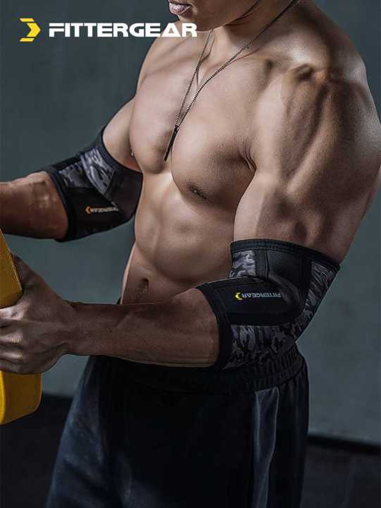 welstore-fittergear-atals-elbow-sleeve-สนับข้อศอก-1-คู่-วัสดุscr-80-ผ้าโพลีเอสเตอร์20-ช่วยป้องกันการบาดเจ็บของข้อศอกจากการออกกำลังกาย