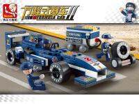 ProudNada Toys ของเล่นเด็กชุดตัวต่อเลโก้รถแข่ง F1 Sluban F1 FORMULA 196 PCS B0351