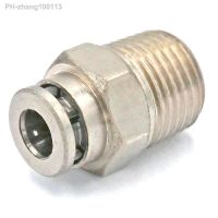 1/8 BSP Male to Fit Tube O/D 4mm Pneumatic Nickel Brass Push In Connector Union Quick Release Air Fitting Plumbing