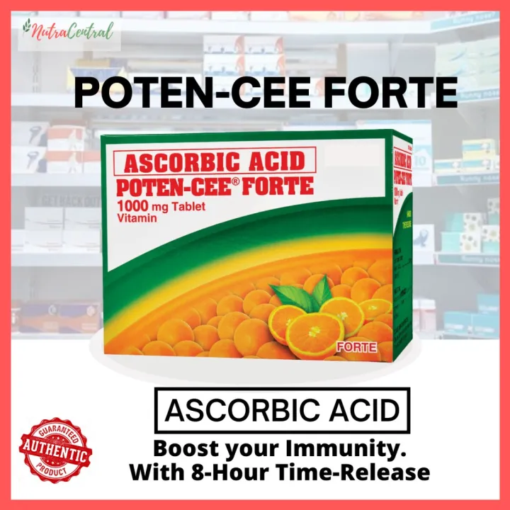 POTENCEE FORTE 1000mg Ascorbic Acid with 8hour time release Vitamin C