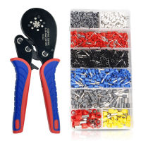 Ferrule Crimping Tool Kit Ferrule Crimper Plier (0.08-16mm ²) 1200Pcs Wire Ferrules Kit Wire Ends Terminals