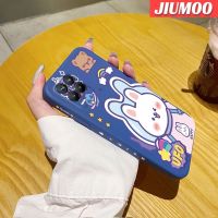 JIUMOO เคสสำหรับ Realme 8 4G Realme 8 Pro เคสเคสมือถือนิ่มลายกระต่ายน้อยเคสขอบสี่เหลี่ยมด้านข้างบางเคสซิลิโคนเคสป้องกันการกระแทก