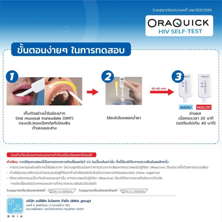 ชุดตรวจ-hiv-ด้วยตนเอง-ออราควิก-oraquick-hiv-self-test-kit-ตรวจเอชไอวี-รู้ผลทันที-ผ่านการรับรองจาก-อย-ตรวจเอดส์-ไม่ระบุชื่อสินค้าหน้ากล่อง