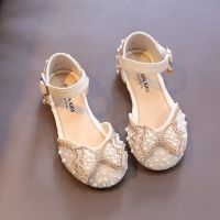 ﹍♠ Girls Sandals 2023 Summer New Childrens Princess Shoes Soft Sole Fashionable Casual Non-Slip Beach Shoes for Medium and Large Children