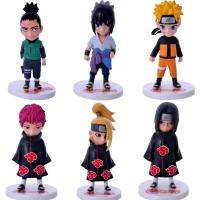 6ชิ้น/เซ็ต12ซม. อะนิเมะ Sasuke แอคชันฟิกเกอร์นารูโตะรุ่น Q โมเดล PVC ของเล่นอนิเมะคอลเลกชั่นรูปแกะสลักตุ๊กตา Kids Toys