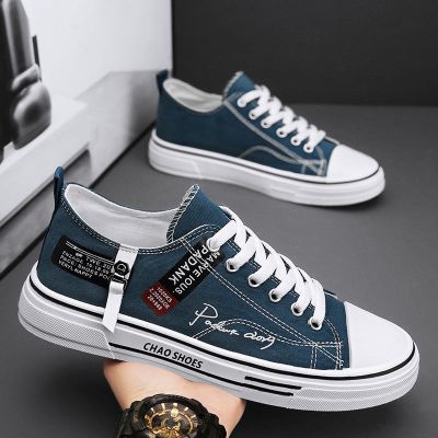 🏅 Canvas shoes mens summer 2023 new breathable sports casual flat-bottomed shoes students lightweight spring and autumn all-match trendy shoes