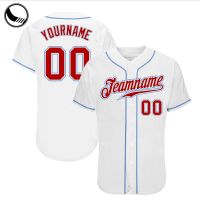 Custom baseball Jersey Blank Plain Wholesale Embroidery Club Mens Softball Shirts Baseball Jersey