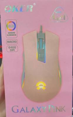 OKER GAMING MOUSE GALAXY PINK G21
