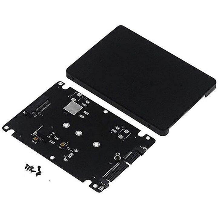 M.2 NGFF to 2.5 Inch SATA SSD/MSATA to SATA Adapter Card Case (B Key ...