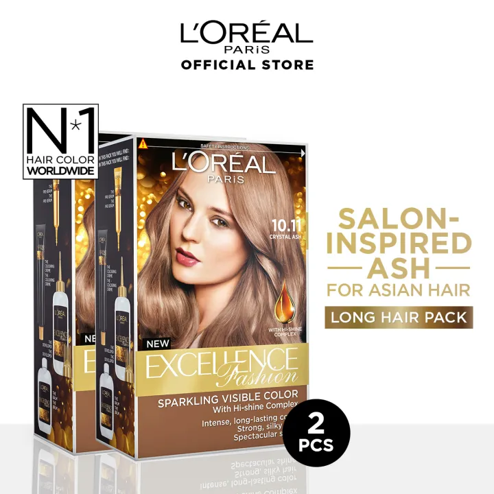 Bundle of 2] L'Oreal Paris Excellence Ash Supreme / Excellence Fashion Hair  Colour (Hair Dye/Hair Care) | Lazada Singapore