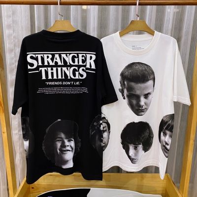 DSL001 เสื้อยืดผู้ชาย เสื้อยืดแขนสั้น Stranger Things STG เสื้อผู้ชายเท่ๆ เสื้อผู้ชายวัยรุ่น