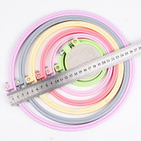 SHOOTHE Embroidery Frame Ring Ribbon Needlework Cross-stitch Kit Embroidery Hoops Plastic Hand Sewing Accessories 7/9/12/15/21/25cm Embroidered Stretc