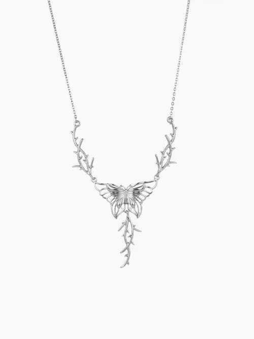 Cider Butterfly Pattern Necklace Lazada.co.th