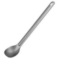 ไทเทเนี่ยมน้ำหนักเบา Spork และช้อนด้ามยาว Combo สำหรับเป้สะพายหลัง