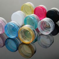 70/105Pcs 3G 3Ml Empty Plastic Cosmetic Makeup Jar Pots Transparent Sample Bottles Eyeshadow Cream Lip Balm Container With Cap